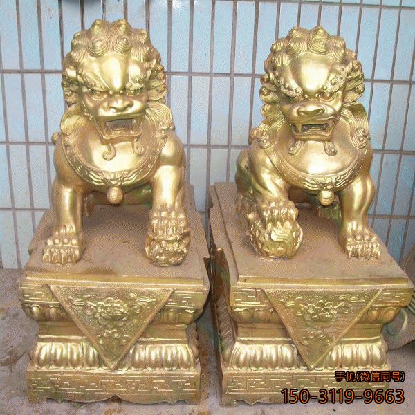 天安門(mén)鎏金獅子_中國(guó)傳統(tǒng)動(dòng)物銅雕雕塑