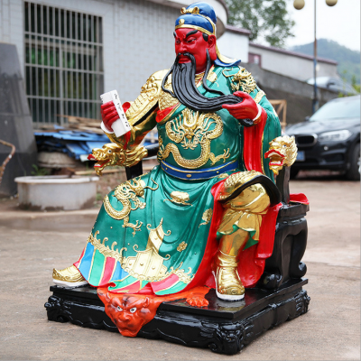 玻璃鋼彩繪寺廟宗教神佛關(guān)公、關(guān)羽