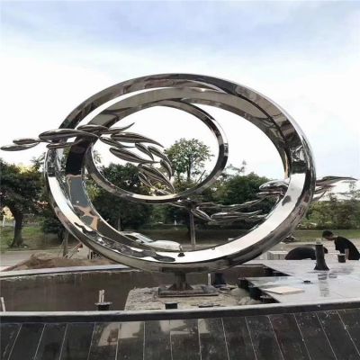 不銹鋼創(chuàng)意異性造型戶(hù)外廣場(chǎng)景觀雕塑