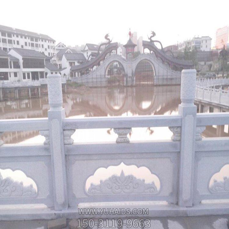 景區公園戶外漢白玉石雕防護欄桿雕塑