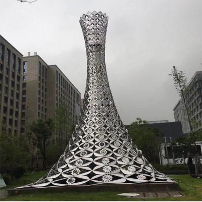 戶外廣場大型創意不銹鋼園林景觀擺件
