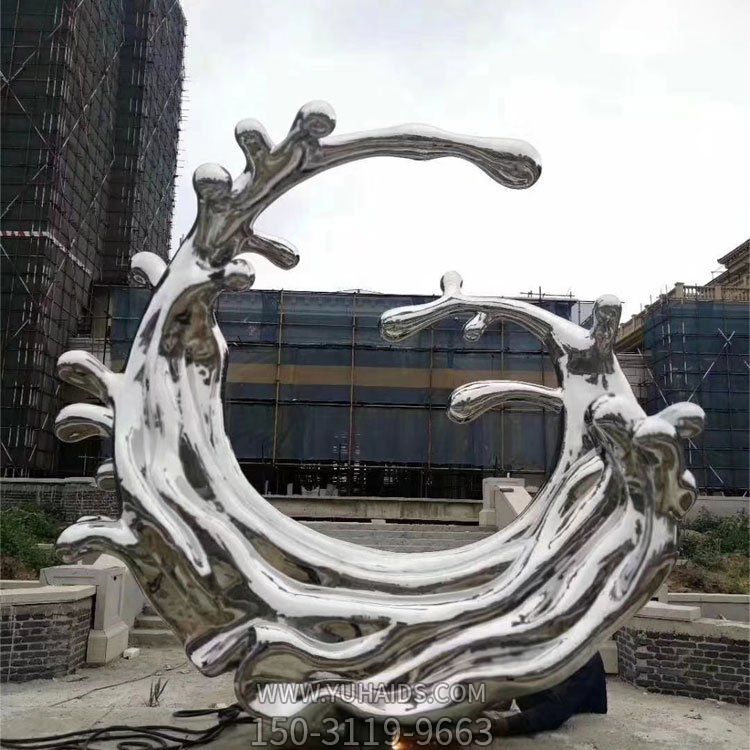 校園廣場(chǎng)酒店門(mén)口不銹鋼創(chuàng)意鏡面戶(hù)外大型景觀雕塑