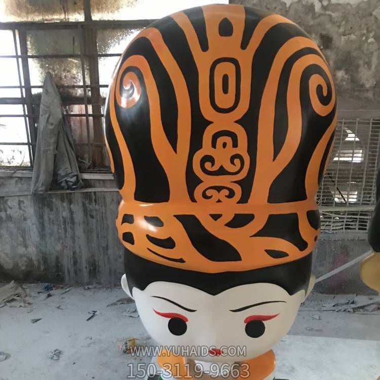 玻璃鋼卡通商場景區擺放的卡通人物雕塑擺件