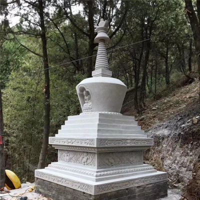 舍利塔，漢白玉寺廟石雕舍利塔