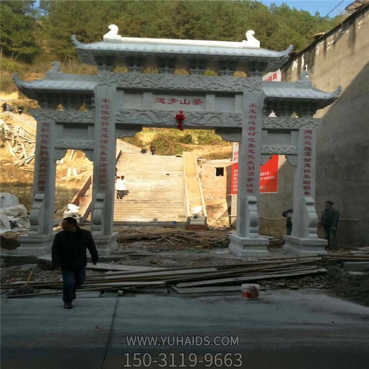 青石石雕戶(hù)外景區(qū)寺廟大型石雕牌坊雕塑