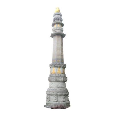 石雕經幢，寺廟經幢石刻