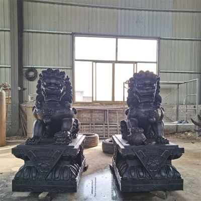 酒店銅雕獅子有什么寓意？