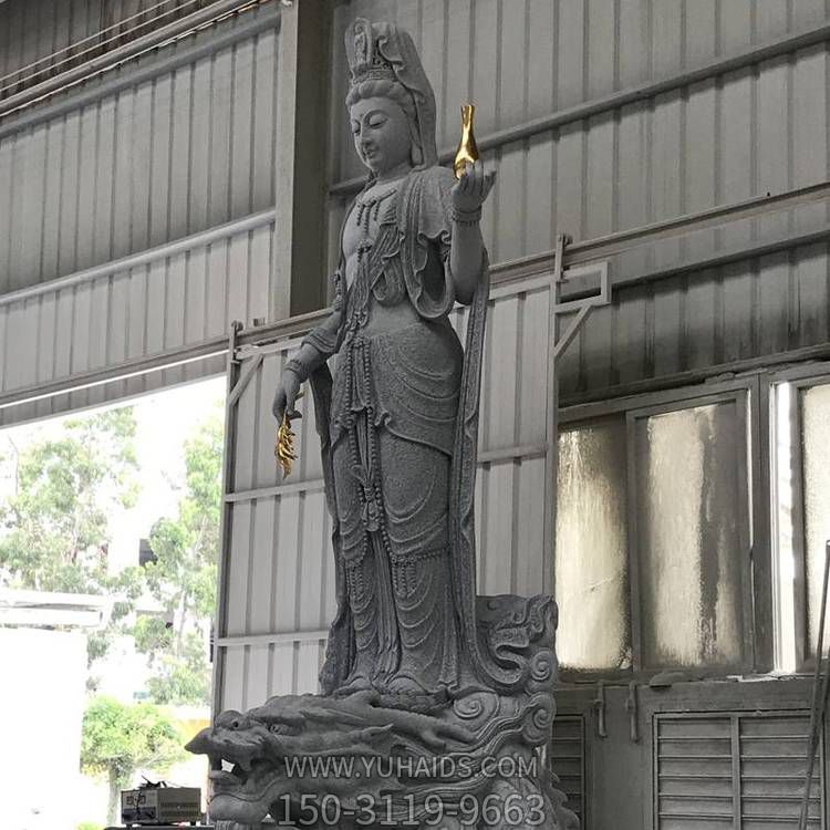 滴水觀音雕塑大理石石雕戶(hù)外園林雕塑