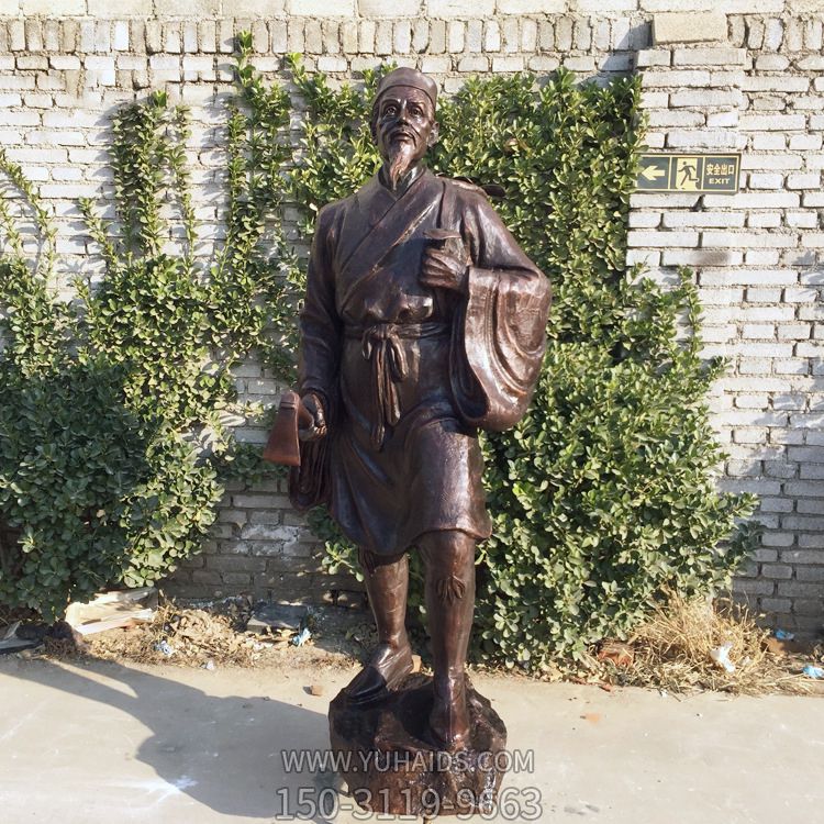 雕塑雕塑 醫院擺放中國古代十大名醫之李時珍銅<a href=