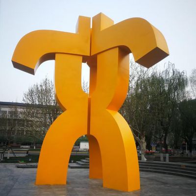 廣場不銹鋼奉獻標志雕塑有什么寓意？