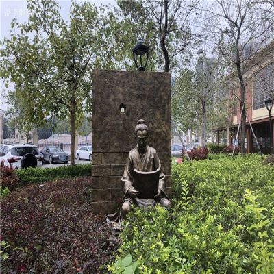 鑿壁借光勵志人物情景雕塑，銅雕