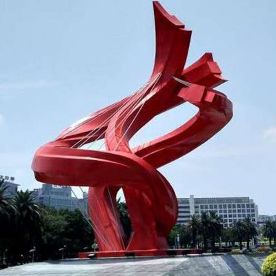 廣場大型不銹鋼抽象標(biāo)志雕塑的作用是啥？