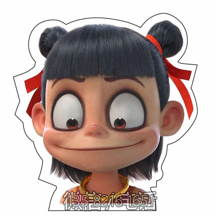 網(wǎng)紅魔童降世哪吒雕塑，樹脂玻璃鋼卡通人物雕塑