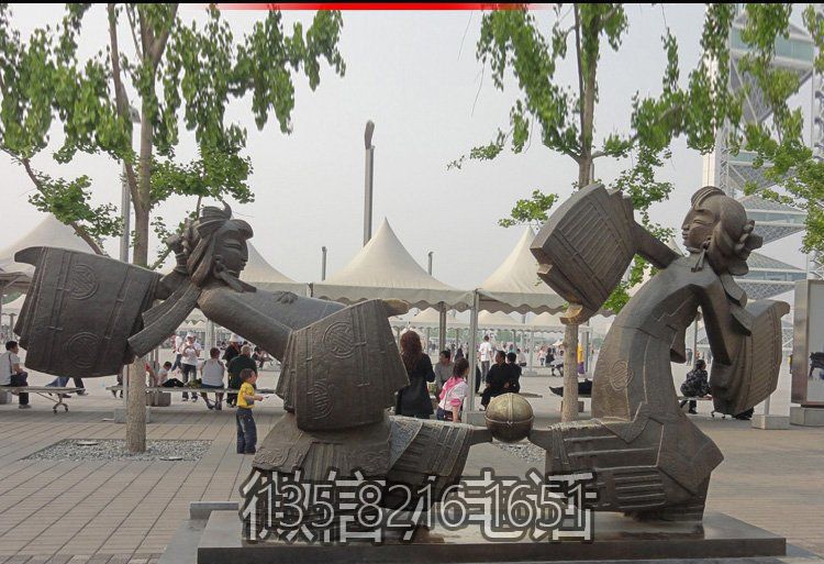 景觀公園景觀石雕景觀創(chuàng)意跳舞的人物景觀雕塑