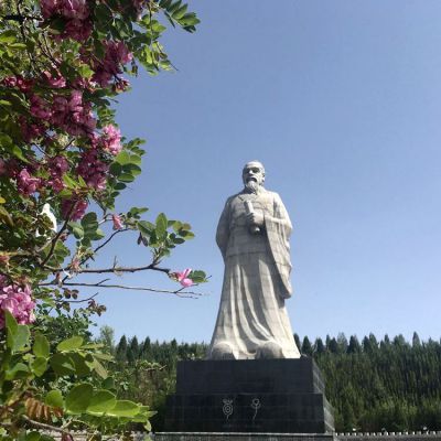 校園中國(guó)古代（戰(zhàn)國(guó)時(shí)期）著名思想家教育家荀子石雕擺件