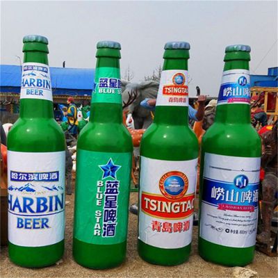 玻璃鋼仿真啤酒瓶子雕塑