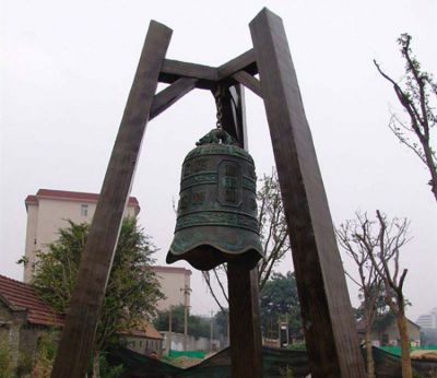 廣場銅鐘雕塑