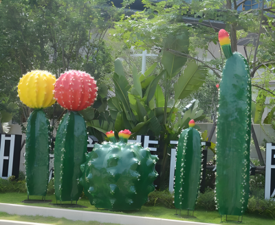 仙人掌玻璃鋼仿真植物雕塑
